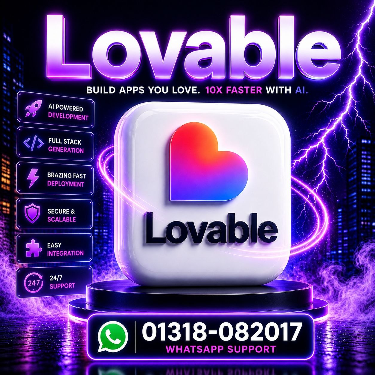 Lovable AI Premium | Unlimited Usage
