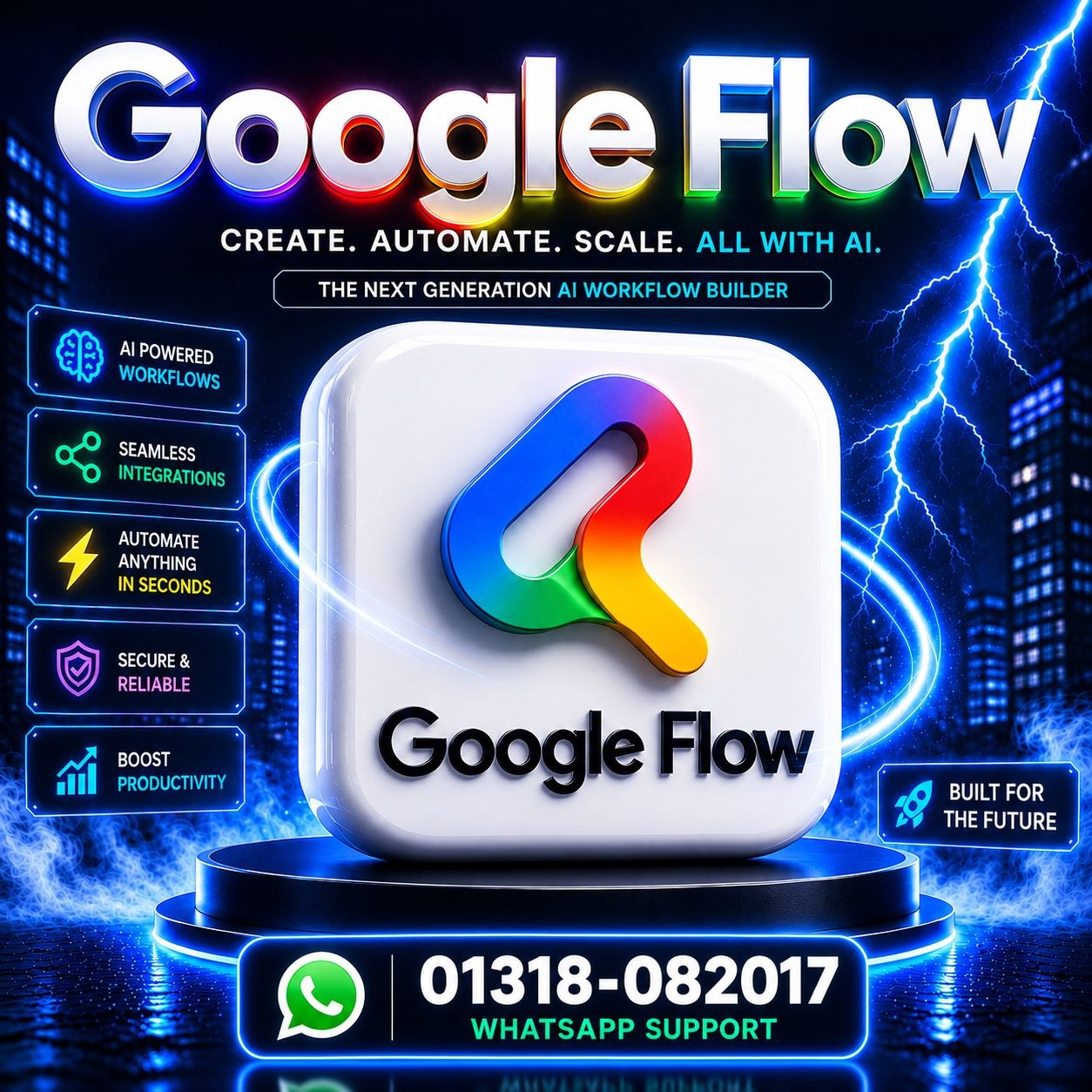 Google Flow + Gemini Advanced (18 Months) | 5 Invite Plan